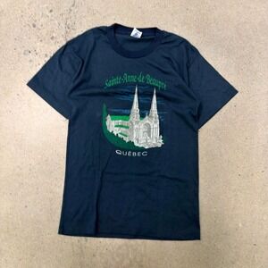 Vintage 1980s Paper Thin Quebec Single Stich T-Shirt (Size Small)